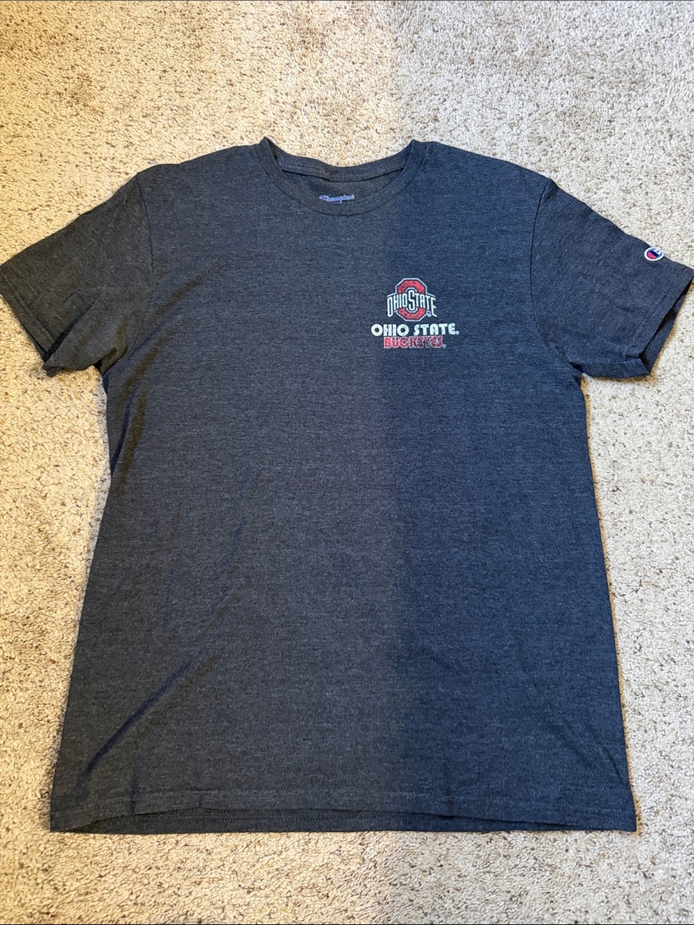 Champion Heather Navy Ohio State Buckeyes Short Sleeve Tee